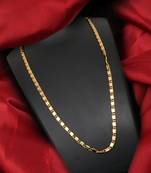 Gold plated plain necklaces