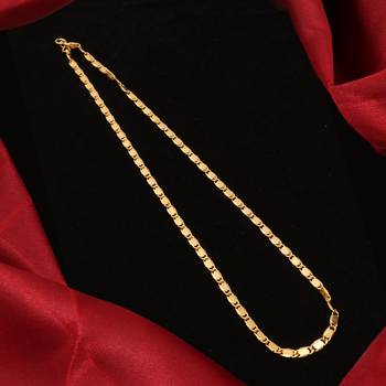 Gold plated plain necklaces 2