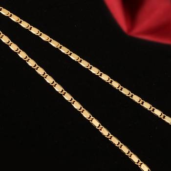 Gold plated plain necklaces 4