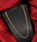 Gold plated plain necklaces