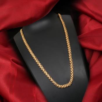 Gold plated plain necklaces 1