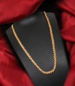 Gold plated plain necklaces