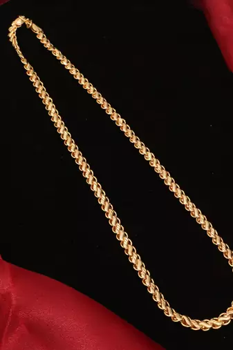 Gold plated plain necklaces