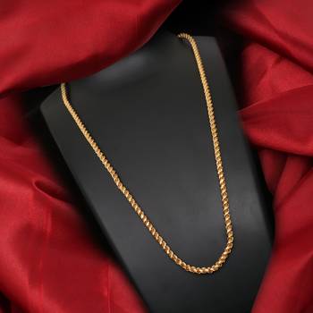 Gold plated plain necklaces 1