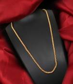 Gold plated plain necklaces
