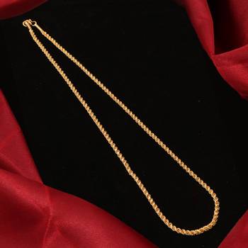 Gold plated plain necklaces 2