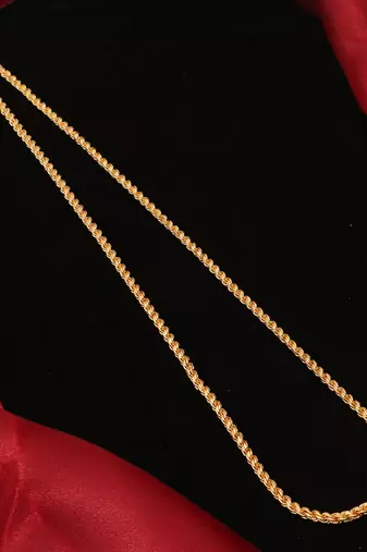 Gold plated plain necklaces