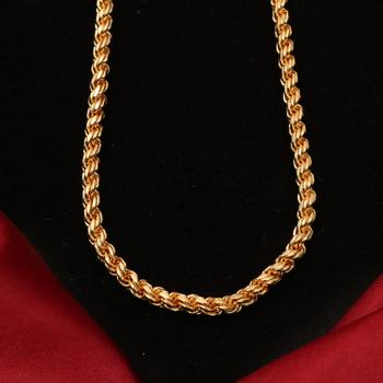 Gold plated plain necklaces 4
