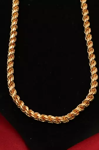 Gold plated plain necklaces