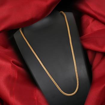 Gold plated plain necklaces 1