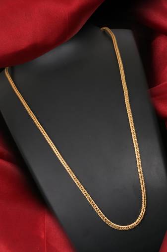Gold plated plain necklaces
