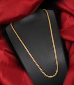 Gold plated plain necklaces
