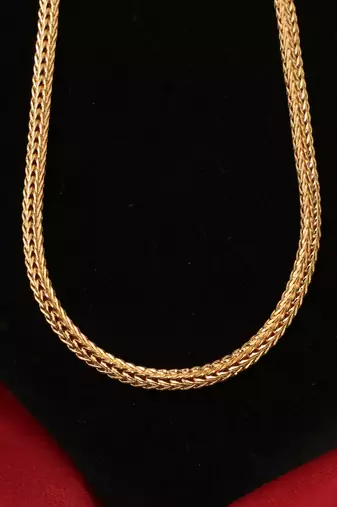 Gold plated plain necklaces