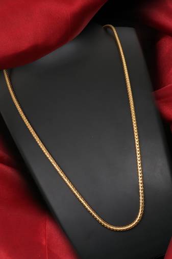 Gold plated plain necklaces