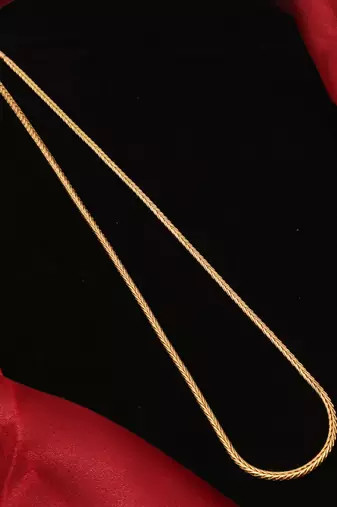 Gold plated plain necklaces