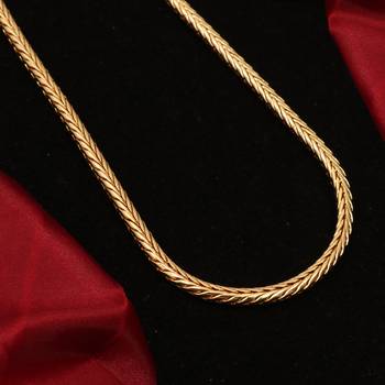 Gold plated plain necklaces 3