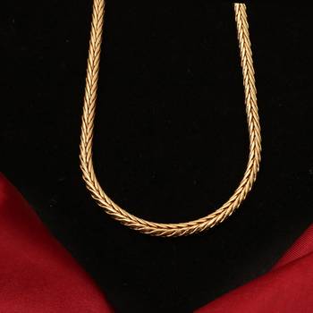 Gold plated plain necklaces 4