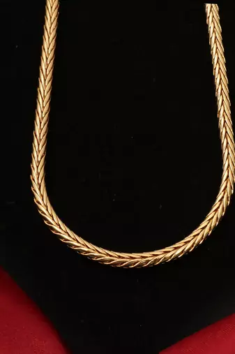 Gold plated plain necklaces
