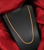 Gold plated plain necklaces