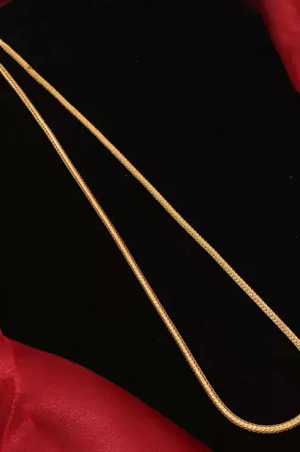 Gold plated plain necklaces