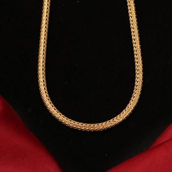 Gold plated plain necklaces 4