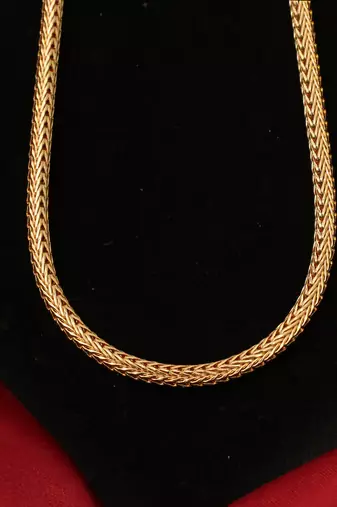 Gold plated plain necklaces