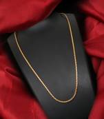 Gold plated plain necklaces