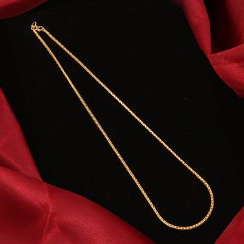 Gold plated plain necklaces 2