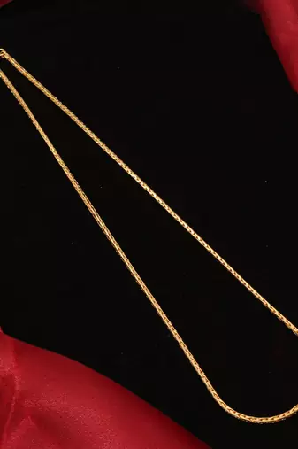 Gold plated plain necklaces
