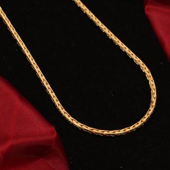 Gold plated plain necklaces 3