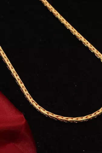 Gold plated plain necklaces