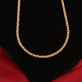 Gold plated plain necklaces 4
