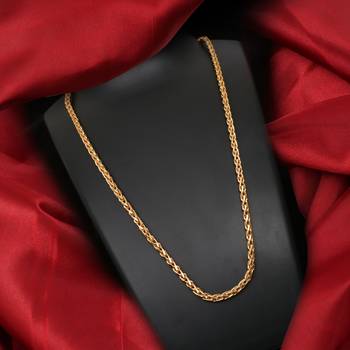 Gold plated plain necklaces 1