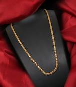 Gold plated plain necklaces