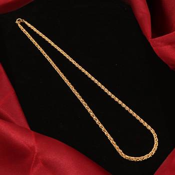 Gold plated plain necklaces 2