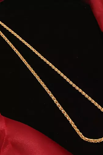 Gold plated plain necklaces