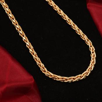 Gold plated plain necklaces 3