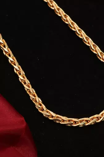 Gold plated plain necklaces