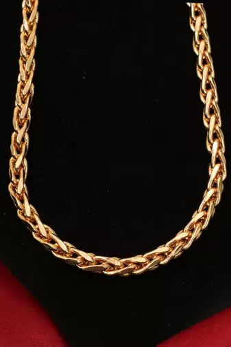 Gold plated plain necklaces