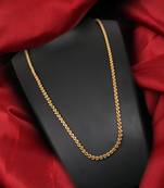 Gold plated plain necklaces