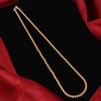 Gold plated plain necklaces 2