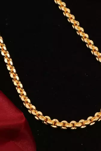 Gold plated plain necklaces