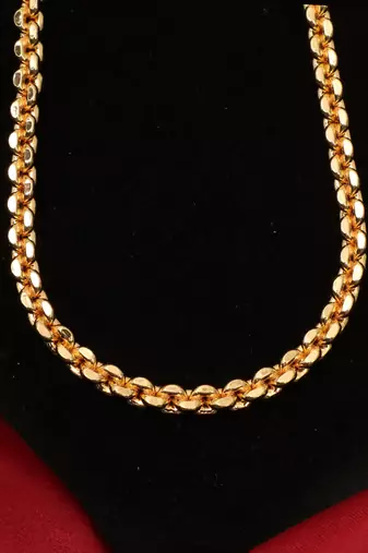 Gold plated plain necklaces