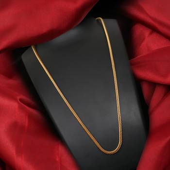 Gold plated plain necklaces 1