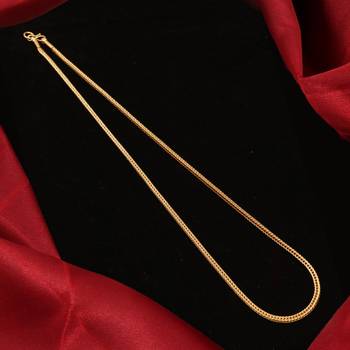 Gold plated plain necklaces 2