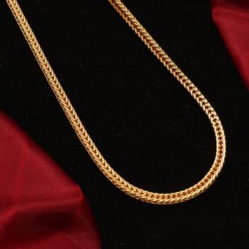 Gold plated plain necklaces 3