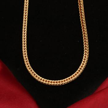 Gold plated plain necklaces 4