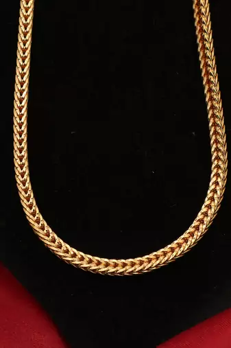 Gold plated plain necklaces