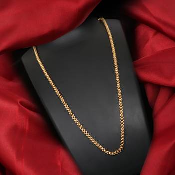 Gold plated plain necklaces 1