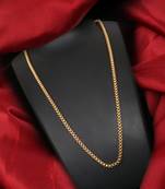 Gold plated plain necklaces